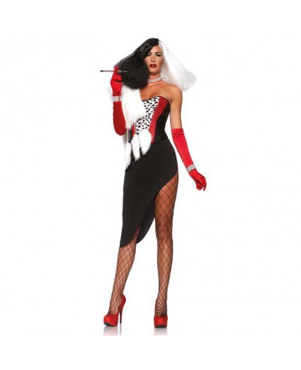 Sexy Shop Online I Trasgressivi - Halloween Donna - Costume Da Diva Crudelia - Leg Avenue