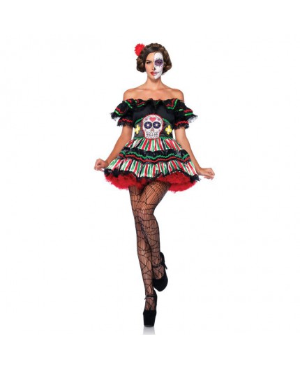 Sexy Shop Online I Trasgressivi - Halloween Donna - Day Of The Dead Doll - Leg Avenue