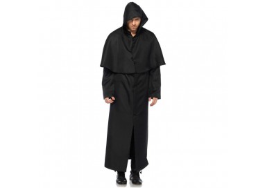 Costume Halloween Monaco Medievale Per Uomo - Completo Con Tonaca E Mantello