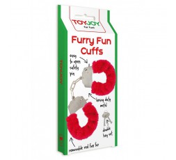 Sexy Shop Online I Trasgressivi -   Costrittivo - Manette Furry Fun Cuffs Rosse - Toy Joy