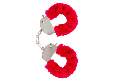 Costrittivo - Manette Furry Fun Cuffs Rosse - Toy Joy