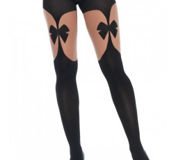 Sexy Shop Online I Trasgressivi - Calze & Collant - Collant con Fiocco Illusion Garterbelt Pantyhose - Leg Avenue