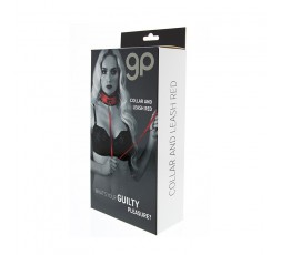 Sexy Shop Online I Trasgressivi - Costrittivo - Collare Con Guinzaglio Rosso - Guilty Pleasure