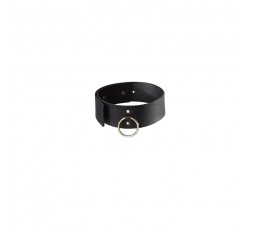 Collare Con Guinzaglio Nero Oro Maze -Bijoux Indiscrets