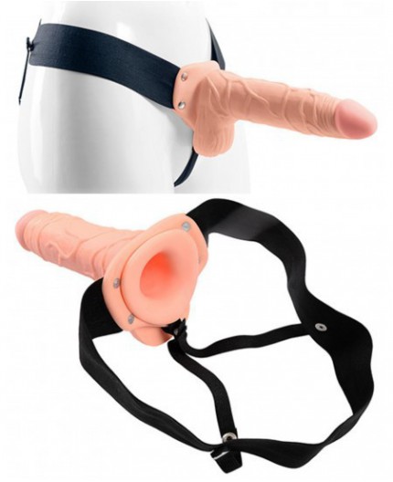 Sexy Shop Online I Trasgressivi - StrapOn Uomo - Real Rapture 8 Flesh with Balls - Toyz4Lovers