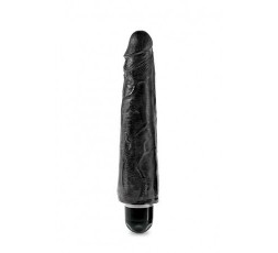 Sexy Shop Online I Trasgressivi - Fallo Realistico Dildo Vibrante - King Cock 9" Vibrating Stiffy Black - Pipedream