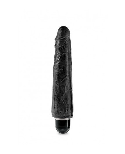 Sexy Shop Online I Trasgressivi - Fallo Realistico Dildo Vibrante - King Cock 9" Vibrating Stiffy Black - Pipedream