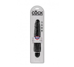 Sexy Shop Online I Trasgressivi - Fallo Realistico Dildo Vibrante - King Cock 9" Vibrating Stiffy Black - Pipedream