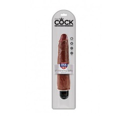 Sexy Shop Online I Trasgressivi - Fallo Realistico Dildo Vibrante - King Cock 9" Vibrating Stiffy Brown - Pipedream