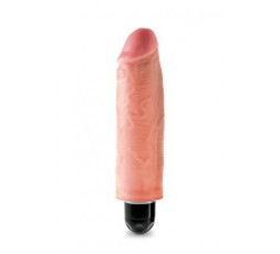 Sexy Shop Online I Trasgressivi - Fallo Realistico Dildo Vibrante - King Cock 6" Vibrating Stiffy Flesh - Pipedream