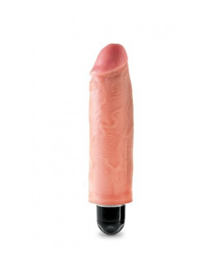 Sexy Shop Online I Trasgressivi - Fallo Realistico Dildo Vibrante - King Cock 6" Vibrating Stiffy Flesh - Pipedream