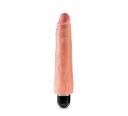 Sexy Shop Online I Trasgressivi - Fallo Realistico Dildo Vibrante - King Cock 9" Vibrating Stiffy Flesh - Pipedream