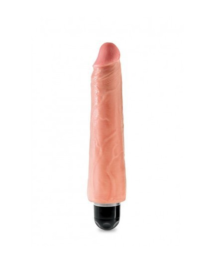 Sexy Shop Online I Trasgressivi - Fallo Realistico Dildo Vibrante - King Cock 9" Vibrating Stiffy Flesh - Pipedream