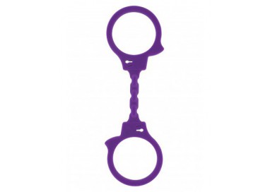 Costrittivo - Manette Elasticizzate Viola In Silicone - Toy Joy