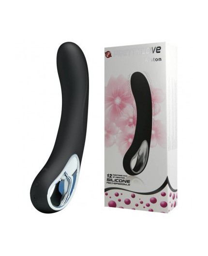 Sexy Shop Online I Trasgressivi - Vibratore Design - Alston In Silicone Nero - Pretty Love