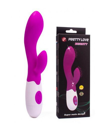 Sexy Shop Online I Trasgressivi - Vibratore Rabbit - Brighty Clitoride G Spot Fucsia - Pretty Love