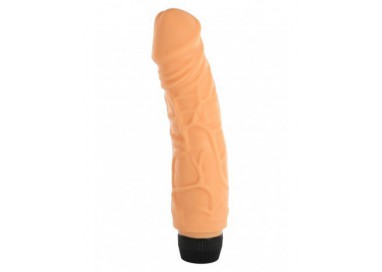 Fallo Realistico Dildo Vibrante - Vinyl Vibrator No.6 P Shape Flesh - Seven Creations