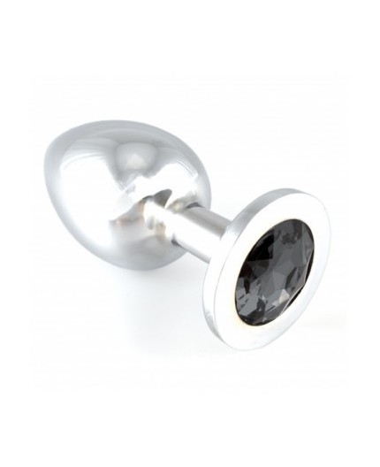 Sexy Shop Online I Trasgressivi - Plug e Dildo Anale In Metallo - Butt Plug Big With Crystal Black - Rimba Sexy Shop Online I Trasgressivi - Plug e Dildo Anale In Metallo - Butt Plug Big With Crystal Black - Rimba