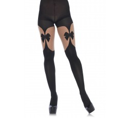 Sexy Shop Online I Trasgressivi - Calze & Collant - Collant con Fiocco Illusion Garterbelt Pantyhose - Leg Avenue