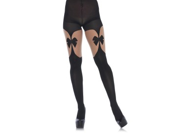 Calze & Collant - Collant con Fiocco Illusion Garterbelt Pantyhose - Leg Avenue