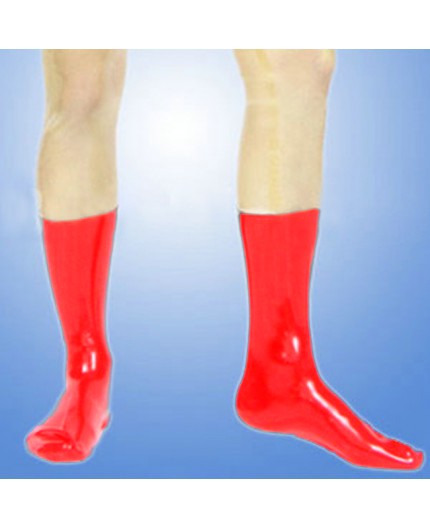 Sexy Shop Online I Trasgressivi - Calze & Collant - Calze Rosse Lucide In Lattice - Latexa