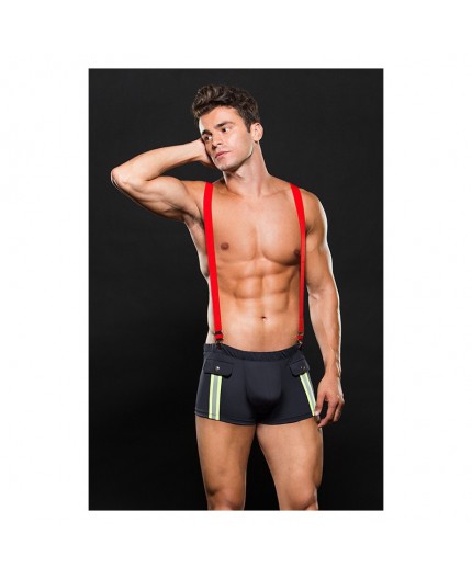 Sexy Shop Online I Trasgressivi - Intimo Uomo - Boxer E Bretelle Vigile Del Fuoco Fireman Trunk E Suspenders - Envy Menswear