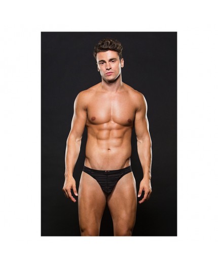 Sexy Shop Online I Trasgressivi - Intimo Uomo - Perizoma Uomo Nero Semitrasparente - Envy Menswear