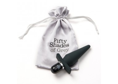 Plug Anale Vibrante Silicone Grigio Delicious Fullness Vibrating Butt Plug - Fifty Shades Of Grey