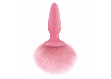 Plug Con Coda - Pink Bunny Tail Butt Plug - NS Novelties