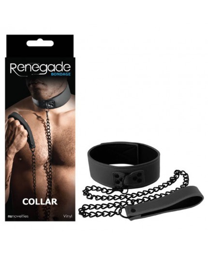 Sexy Shop Online I Trasgressivi - Costrittivo - Renegade Bondage Collar Black - NS Novelties