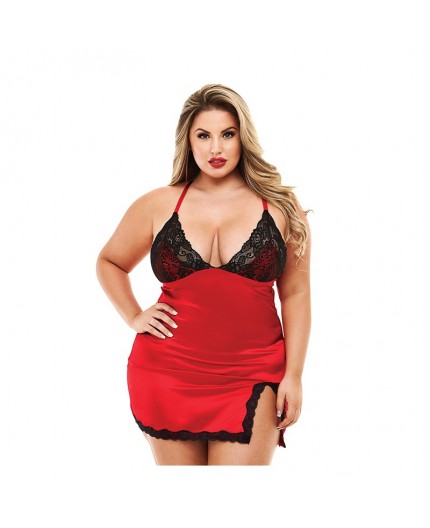 Sexy Shop Online I Trasgressivi - Sexy Lingerie - Chemise In Raso E Pizzo Con Slip - Baci Lingerie Sexy Shop Online I Trasgressivi - Sexy Lingerie - Chemise In Raso E Pizzo Con Slip - Baci Lingerie
