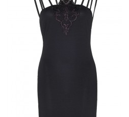 Sexy Shop Online I Trasgressivi - Abito Sexy - Multi Strap Mini Dress With Applique Accent - Leg Avenue