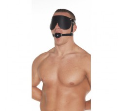 Sexy Shop Online I Trasgressivi - Maschera BDSM - Maschera In Pelle Con Ball Gag In Silicone - Rimba