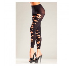 Sexy Shop Online I Trasgressivi - Calze & Collant - Collant Elasticizzato Nero Strappato - Be Wicked