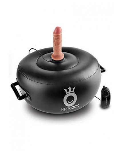 Sexy Shop Online I Trasgressivi - Macchina Dell'Amore - King Cock Vibrating Inflatable Hot Seat Nera - Pipedream