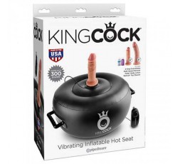 Sexy Shop Online I Trasgressivi - Macchina Dell'Amore - King Cock Vibrating Inflatable Hot Seat Nera - Pipedream