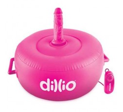 Sexy Shop Online I Trasgressivi - Sex Machine Gonfiabile - Dillio Vibrating Inflatable Hot Seat Fucsia - Pipedream