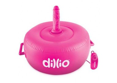 Sex Machine Gonfiabile - Dillio Vibrating Inflatable Hot Seat Fucsia - Pipedream