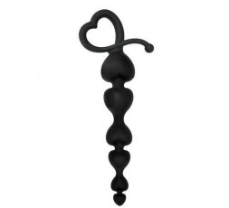 Sexy Shop Online I Trasgressivi - Palline Anali - Catena Anale Hearty Anal Wand Nero Silicone - Toyz4Lovers