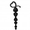 Sexy Shop Online I Trasgressivi - Palline Anali - Catena Anale Hearty Anal Wand Nero Silicone - Toyz4Lovers