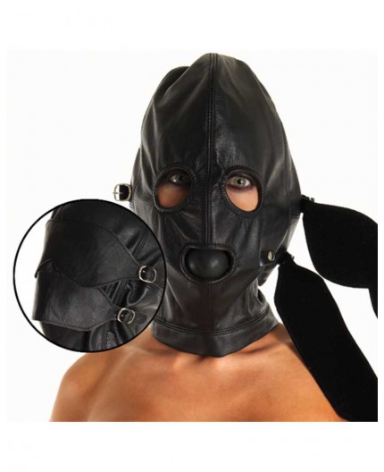 Sexy Shop Online I Trasgressivi - Maschera BDSM - Maschera Con Bavaglio Rimovibile Paraocchi E Bocchino - Rimba