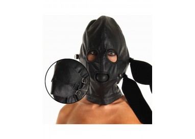 Maschera BDSM - Maschera Con Bavaglio Rimovibile Paraocchi E Bocchino - Rimba