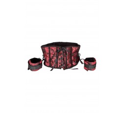 Sexy Shop Online I Trasgressivi - Costrittivo - Corsetto Con Polsiere Nero E Rosso - California Exotic Novelties