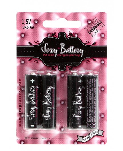 Sexy Shop Online I Trasgressivi - Batteria Per Sex Toys - LR6 / AA Alcalina 1.5 V - Sexy Battery Sexy Shop Online I Trasgressivi - Batteria Per Sex Toys - LR6 / AA Alcalina 1.5 V - Sexy Battery