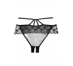 Sexy Shop Online I Trasgressivi - Sexy Lingerie - Crotchless Angel Panty Black - Allure