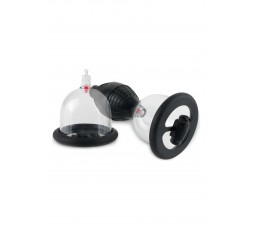 Sexy Shop Online I Trasgressivi - Pompa Vibrante Per Capezzoli - Vibrating Nipple Pleasure Cups Black - Pipedream