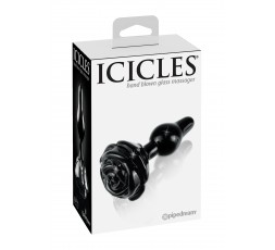 Sexy Shop Online I Trasgressivi - Plug Anale In Vetro - Icicles N.77 Black - Pipedream