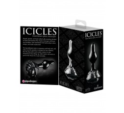 Sexy Shop Online I Trasgressivi - Plug Anale In Vetro - Icicles N.77 Black - Pipedream