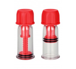 Sexy Shop Online I Trasgressivi - Pompe Per Capezzoli - Colt Nipple Pro Suckers Red - California Exotic Novelties