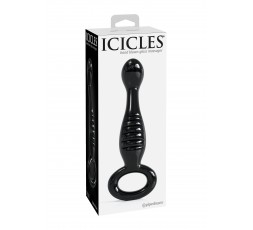 Sexy Shop Online I Trasgressivi - Plug Anale In Vetro - Icicles N.68 Black - Pipedream